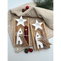 Weihnachtsgeschenk - Nikolaus Wichtelgeschenk Häuser Winterdeko Weihnachts Mitbringsel Kleinigkeit Weihnachtsmitbringsel von unserkreativhaus