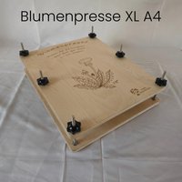 Blumenpresse Standard Xl A4 Hochwertig, Personalisiert Möglich, Herbarium Blumenpresse Standard Xl A4 Hochwertig, Personalisiert Möglich, Herbarium von unsreHolzwerkstatt