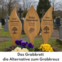 Das Grabbrett Die Alternative Zum Grabkreuz Für Selbstmontage von unsreHolzwerkstatt