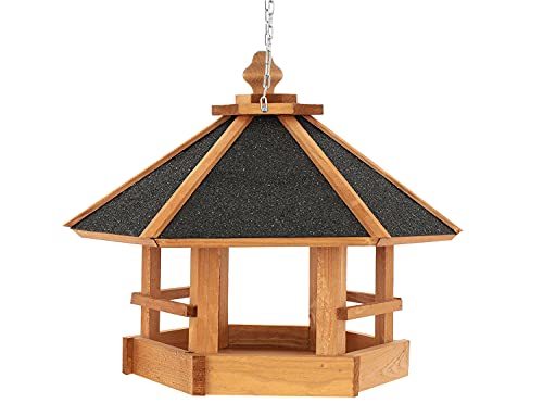 Vogel Futter Haus Futterstelle Sechseck aus Holz Vogelhaus zum Hängen Vogel Futter Haus Futterstelle Sechseck aus Holz Vogelhaus zum Hängen von unzutreffend