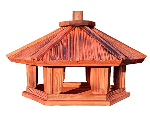 Vogel Futter Haus Größe XXL,Vogelhaus Holz,,Vogelhäuser Vogelfutterhaus Form: Sechseck, Braun Vogel Futter Haus Größe XXL,Vogelhaus Holz,,Vogelhäuser Vogelfutterhaus Form: Sechseck, Braun von unzutreffend