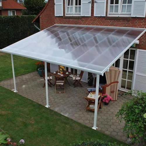 Transparente Polycarbonat-Dachplatten,Acrylglas Platten Kunststoffplatte,PC Endurance Board,UV-beständig & Bruchsicher,Für Gewächshäuser,Frühbeet & Carport,Leicht zu Schneiden - 0.5×3m(1.6×9.8ft) von uofgcru