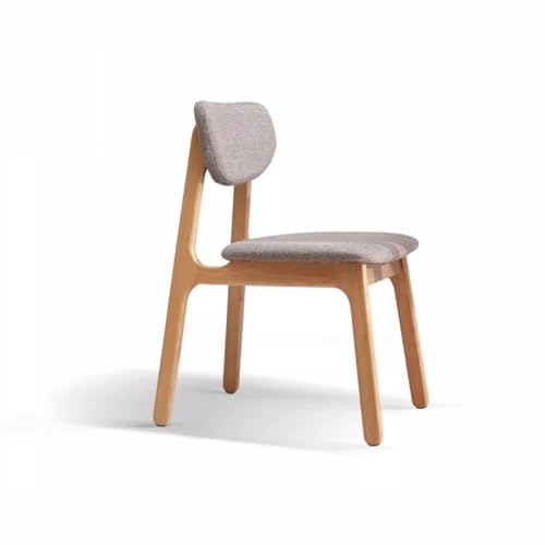 Bequemer Schreibtischstuhl Bürostuhl aus massivem Holz, Stuhl mit weicher Rückenlehne, einfacher Schlafzimmerstuhl. Farbe: Massivholzfarbe und Walnussfarbe Schreibtischstühle fürs Homeoffice(A) von uotmui