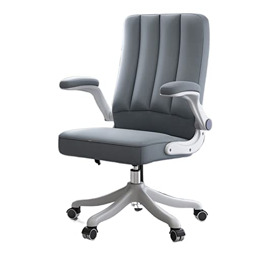 Bequemer Schreibtischstuhl Ergonomischer Amtstuhl mit Lumbalunterstützung und Flip -Armlehnen, hochverstellbarer Swivel Executive Chair und PC Schreibtischstuhl Schreibtischstühle fürs Homeoffice(A) von uotmui