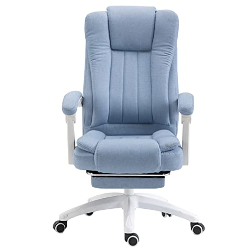 uotmui Bequemer Schreibtischstuhl Bürostuhl mit Armlehnen, einstellbare Ergonomische Lendenwirtschaftsaufgabe Schwenkstuhl mit Fußstütze und Kopfstütze Schreibtischstühle fürs Homeoffice(Black) von uotmui