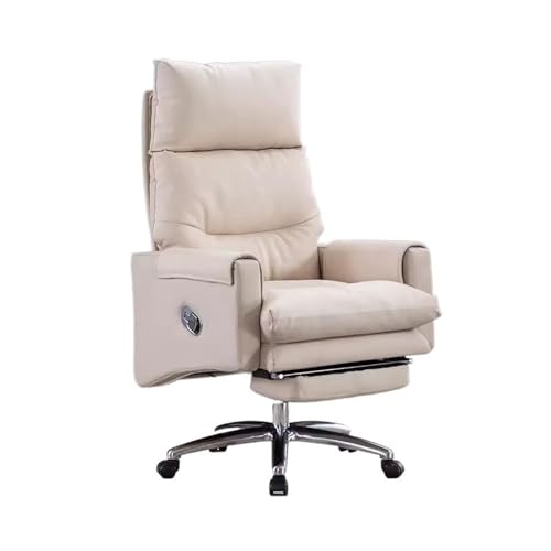 uotmui Bequemer Schreibtischstuhl Ergonomischer Bürostuhl, Verstellbarer Computerstuhl, Heim-Sofastuhl mit hoher Rückenlehne, Bürosessel Schreibtischstühle fürs Homeoffice(B) von uotmui