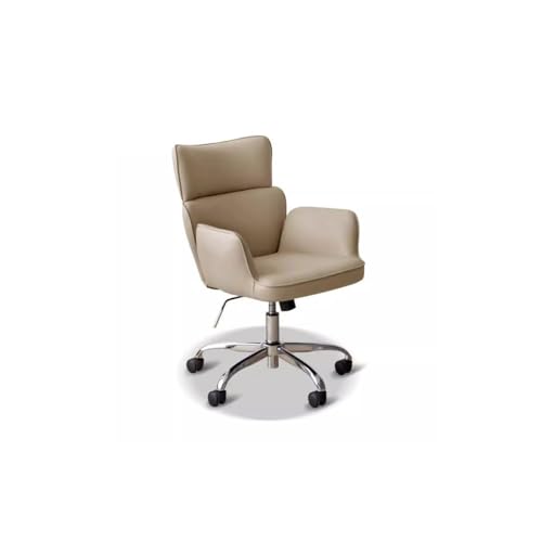 uotmui Bequemer Schreibtischstuhl Höhenverstellbarer Bürostuhl mit Armlehnen, Heimstuhl, gepolsterter Frisierstuhl, 360°-Drehung mit Rädern Schreibtischstühle fürs Homeoffice(B) von uotmui