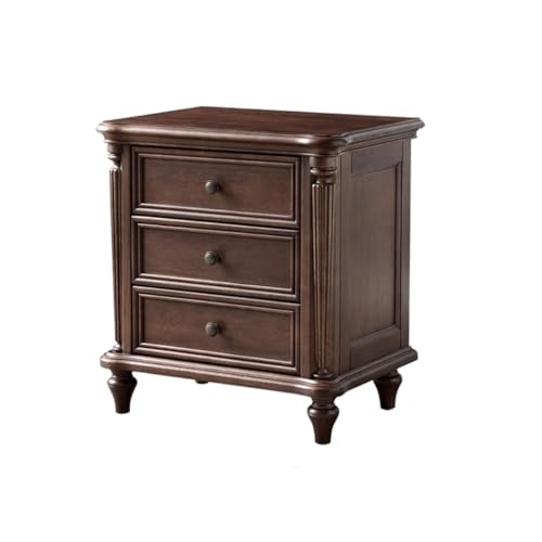 uotmui Snacktisch Home Retro Schlafzimmer Lagerschrank Wohnzimmer Nussbaum Holz Sofa Seitenschrank Sofa Tisch von uotmui