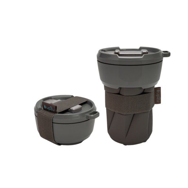up2u Faltbarer Kaffeebecher "MuC My useful Cup®" | Coffee to go Becher | Made in Germany | 350ml von up2u