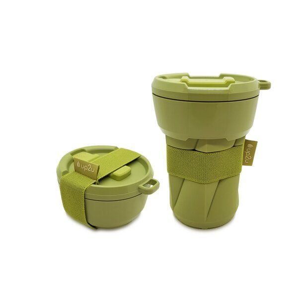 up2u Faltbarer Kaffeebecher "MuC My useful Cup®" | Coffee to go Becher | Made in Germany | 350ml von up2u
