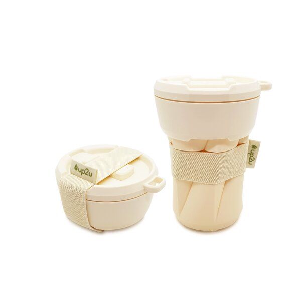 up2u Faltbarer Kaffeebecher "MuC My useful Cup®" | Coffee to go Becher | Made in Germany | 350ml von up2u