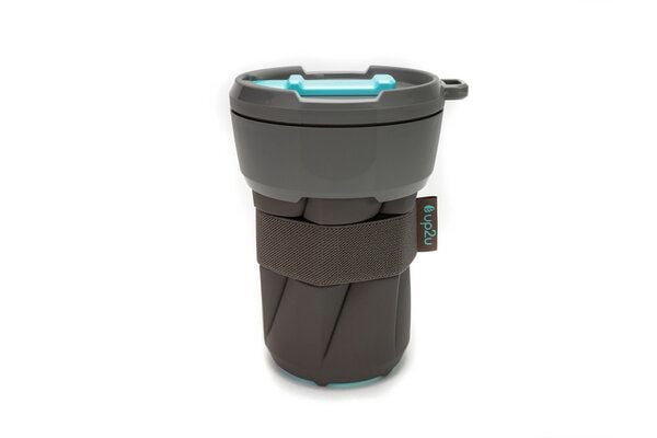 up2u Ready2Go Bundle mit faltbarem Kaffeebecher + Tasche aus Papier + Bändern von up2u