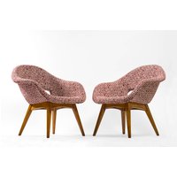 Paar Komplett Restaurierter Mid Century Modern Stuhl Von 1960 von updatechair