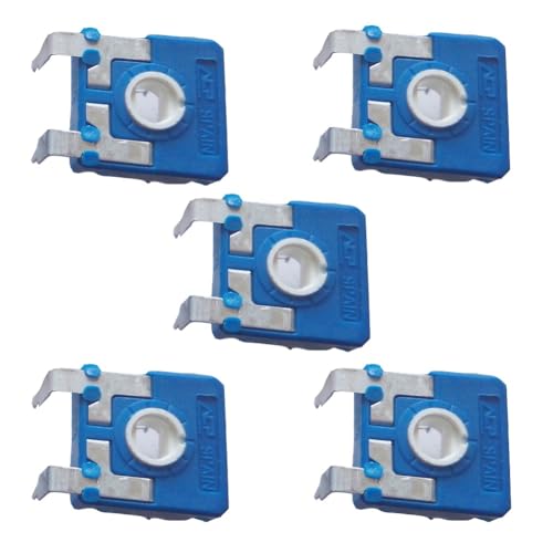 5PCS Vertikales einstellbares Potentiometer 10K/100K Ohm Vertikales Potentiometer-Modul 14MMX14MM CA14NV17.5 Einstellbares Potentiometer Elektronische Komponenten (100K) von uprgk