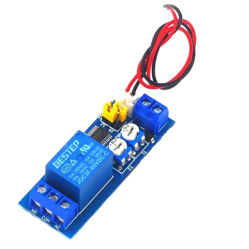 DC 5V 12V 24V Einstellbarer Zyklus Zeitverzögerungsrelaismodul,ON-Off Schleifenschalterrelaismodul,Zeitrelaisplatine 0-100 Sekunden/Minuten Timersteuerung (24V) von uprgk