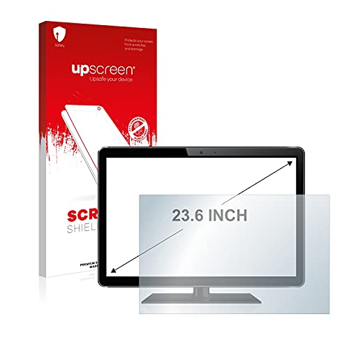 upscreen 23.6" Schutzfolie für 23,6 Zoll Flachbildschirme (59.9 cm) [522 x 294 mm, 16:9] – Kristallklar, Kratzschutz, Anti-Fingerprint von upscreen
