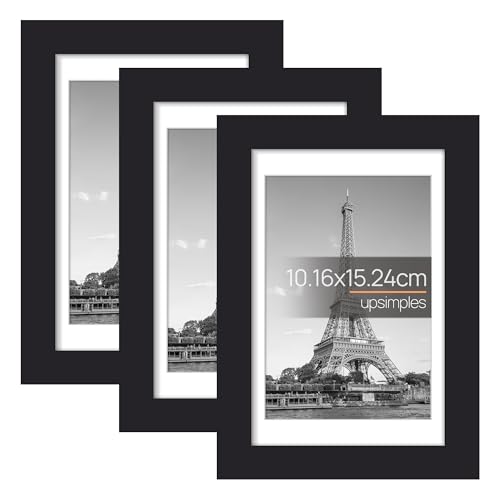upsimples 3 Pack Bilderrahmen 10x15, Bilderrahmen 10x15 Schwarz, Picture Frame 10.16x15.24 cm upsimples 3 Pack Bilderrahmen 10x15, Bilderrahmen 10x15 Schwarz, Picture Frame 10.16x15.24 cm von upsimples