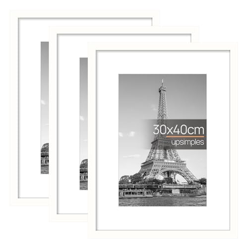 upsimples 3 Pack Bilderrahmen 30x40, Weiß Rahmen 30x40, Picture Frame für Fotos, Bilder, Poster upsimples 3 Pack Bilderrahmen 30x40, Weiß Rahmen 30x40, Picture Frame für Fotos, Bilder, Poster von upsimples