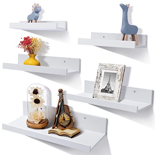 upsimples Wandregal Weiße Schweberagel, 5er Set Regal Wand Kinderzimmer, Bilderleiste Verschiedenen Größen, Regalbrett für Wohnzimmer, Badezimmer, Küche, Schlafzimmer, Wandboard Weiss. upsimples Wandregal Weiße Schweberagel, 5er Set Regal Wand Kinderzimmer, Bilderleiste Verschiedenen Größen, Regalbrett für Wohnzimmer, Badezimmer, Küche, Schlafzimmer, Wandboard Weiss. von upsimples