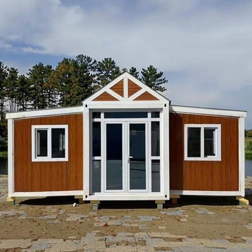 Faltbarer Container Tiny Home mit 2-4 Schlafzimmern und vollen Versorgungseinrichtungen, perfekt für modulare Arbeitskräfte oder temporäre Unterkunftslösungen von uqlpxz