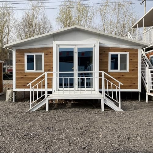 Faltbares kleines Haus mit einfacher Einrichtung und stabiler Stahlkonstruktion, ideal für Reisen, mobile Büros oder kleine Häuser zum Leben für Erwachsene in jeder Outdoor-Umgebung von uqlpxz
