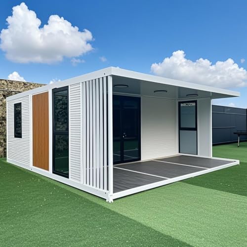 Luxuriöse, erweiterbare, 400 m lange Fertigcontainer-Häuser für 2–3 Schlafzimmer, faltbare kleine Häuser für Erwachsene von uqlpxz