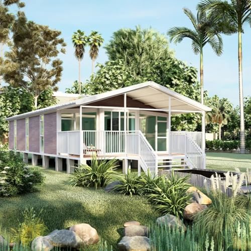 Mobiles erweiterbares Containerhaus - Faltbares Tiny Home und Tiny Houses to Live für Erwachsene mit Küche und Bad für abgelegene Dörfer oder Baustellen von uqlpxz