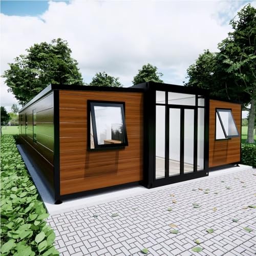 Vorgefertigtes Containerhaus mit 3 Schlafzimmern für Erwachsene – geräumiges modulares kleines Haus mit Küche, Bad und Wohnbereich von uqlpxz