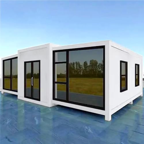 Vorgefertigtes Tiny Home mit Schlafzimmer Modulares Containerhaus zum Wohnen für Erwachsene Luxus Erweiterbar Mobiles Gebäude von uqlpxz