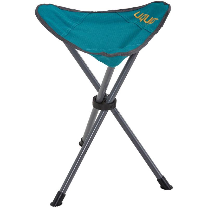 UQUIP Dreibeinhocker Darcy XL Falthocker Campinghocker Faltbar Leicht 100 kg-Blue/grey von uquip