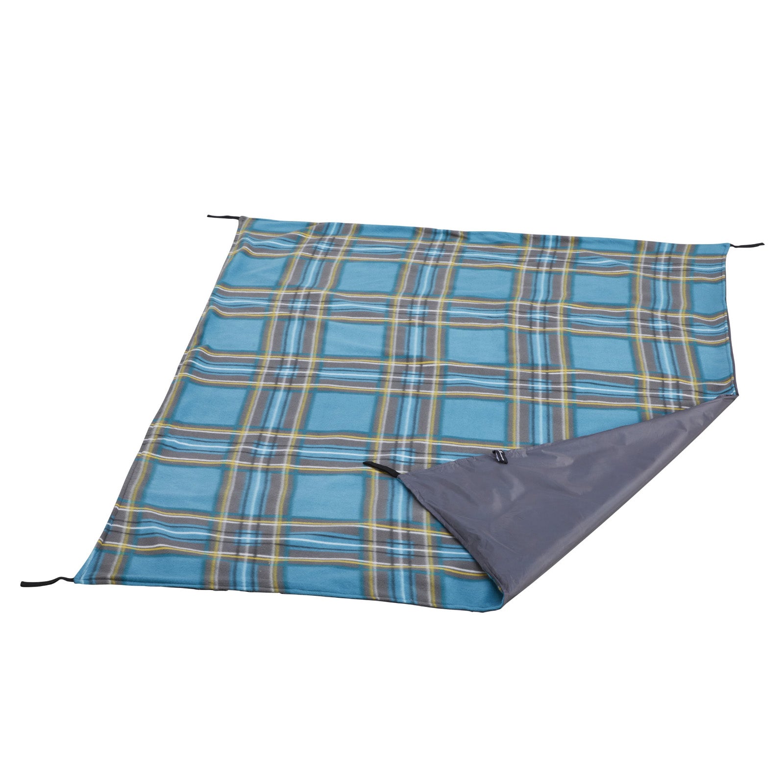 Uquip Camping Decke Scotty 2 Personen Park Picknick Decke Strand Matte Groß-Petrol/grey / M von uquip
