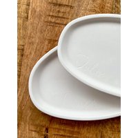 Personalisiertes Dekotablett | Name Ovales Tablett Personalisiertes Dekoschale Keramiktablett Geschenk Schmuck Deko Personalisiertes Dekotablett | Name Ovales Tablett Personalisiertes Dekoschale Keramiktablett Geschenk Schmuck Deko von urbanStructural