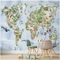 Tierwelt Karte Wandbild | Urbanwalls Tierwelt Karte Wandbild | Urbanwalls von urbanwalls