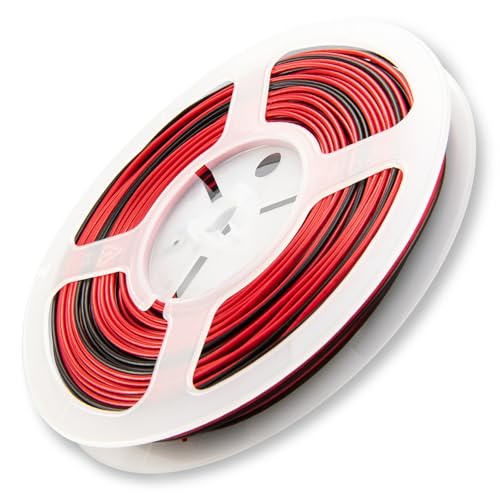 URCIANOW 20 M DrahtKabel 2x0,3mm² rot-schwarz Parallelleitung 2-Adriges 22AWG Verzinnter Kupferdraht Verlängerungskabel PVC-Kabel für LED Streifen/Lampen URCIANOW 20 M DrahtKabel 2x0,3mm² rot-schwarz Parallelleitung 2-Adriges 22AWG Verzinnter Kupferdraht Verlängerungskabel PVC-Kabel für LED Streifen/Lampen von urcianow