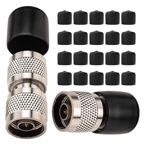 urcianow 20PCS Spina in gomma Antipolvere N Adattatore Maschio Tappi Terminali in gomma rotonda Coperchio Antipolvere Nero Protezioni Kit Assortimento von urcianow