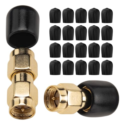urcianow 20 Stück Gummi-Staubschutzkappen für SMA-Stecker, schwarz – Robuste von urcianow