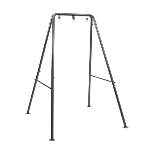 A-Form Metall Gestell Hängesessel Hängesesselgestell Hängemattengestell Robustes Hängematte Gestell für Indoor/Outdoor, Einfach zu Montieren (hängesessel Nicht im Lieferumfang enthalten) - Schwarz von ureggvbu