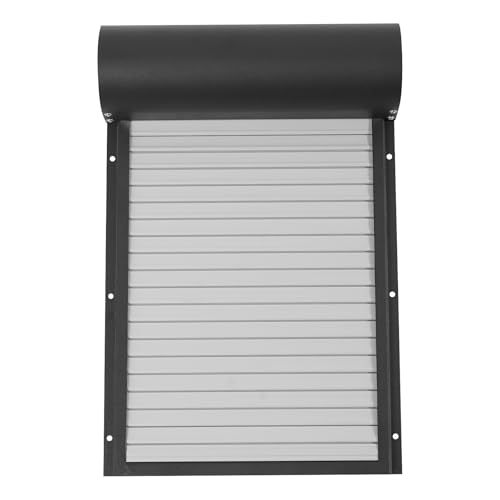 Hühnerklappe Automatisch Solar Batterie Groß Automatische Hühnerklappe Upgrade-Größe - Elektrische hühnertür mit Timer und Lichtsensor (IP65) (Schwarz) von ureggvbu