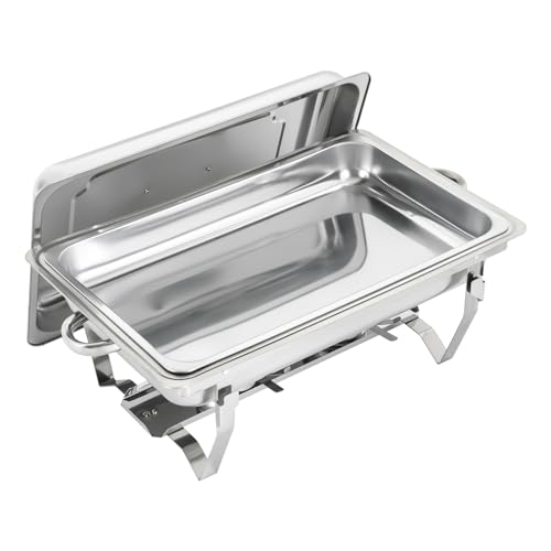 Speisewärmer Chafing-Dish Edelstahl Warmhaltebehälter Essen Grill warmhalteplatte 9L Buffet-Set Wärmebehälter für Catering, Buffet und Party, 4 Set 1X 1/1 GN-Behälter Speisewärmer Chafing-Dish Edelstahl Warmhaltebehälter Essen Grill warmhalteplatte 9L Buffet-Set Wärmebehälter für Catering, Buffet und Party, 4 Set 1X 1/1 GN-Behälter von ureggvbu