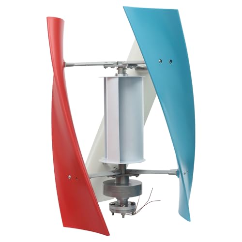 Vertikale Windturbinen 100W Windkraftanlage Kit 24V kleine dreiphasigeVertikaler Windgenerator mit Hilfswindrad für Home Energy Supplementation von ureggvbu