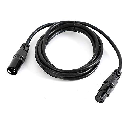 ureggvbu 10 Pack DMX Kabel – Professionelle DMX-Mikrofon-Signalkabel & Verbindungskabel für Bühnenlicht | 2m XLR 3-Pin (M/F) mit Doppel-Abschirmung | Sauerstofffreies Kupfer & Zugentlastung von ureggvbu