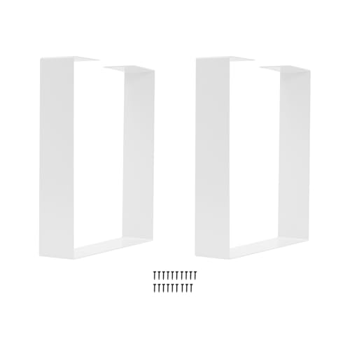ureggvbu 2 PCS Tischbeine Tischrahmen für Couchtisch Esstisch Metall Dickem Flachstahl Gefertigt - Tischfüße für EsstischSchreibtischbeine, Konferenztisch Füße 40 * 43cm von ureggvbu