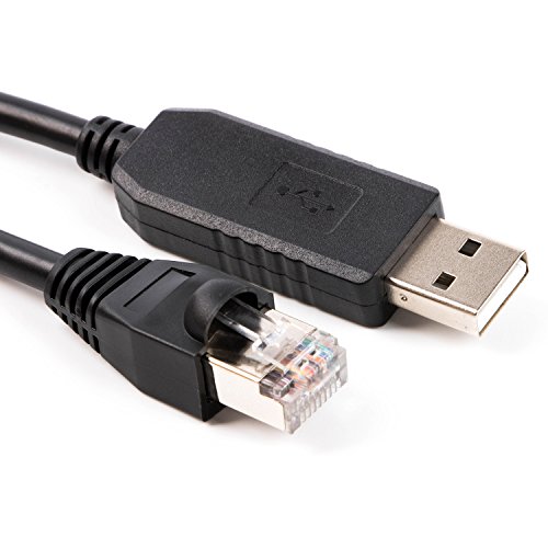 USB Konsole Rollover Kabel RS232 seriell zu RJ45 Cab Router Konsole für Cisco Huawei etc (schwarze Version 2 FT232r) von usangreen