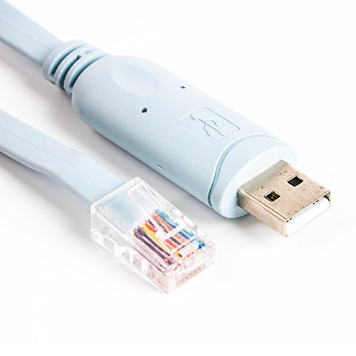 USB Konsole Rollover Kabel RS232 zu RJ45 Cab Router Konsole für Cisco Huawei etc (Blau ft231x) von usangreen