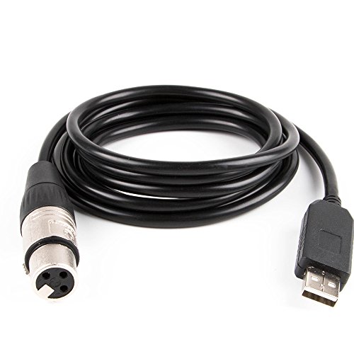 USB zu DMX Schnittstellenadapter LED DMX512 XLR Buchse RS485 Konverter Signalpegel Computer PC Bühnenbeleuchtung Controller Kabel 12ft schwarz USB zu DMX Schnittstellenadapter LED DMX512 XLR Buchse RS485 Konverter Signalpegel Computer PC Bühnenbeleuchtung Controller Kabel 12ft schwarz von usangreen
