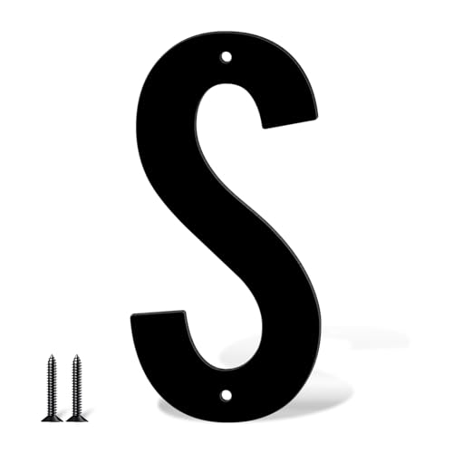 10,2 cm Edelstahl Metall Hausnummern Türnummern und Buchstaben Schwarz Moderne Hausnummern Briefkastennummern und Hausnummern für Draußen Adressnummern für Haus Wohnung (S) von useNumber