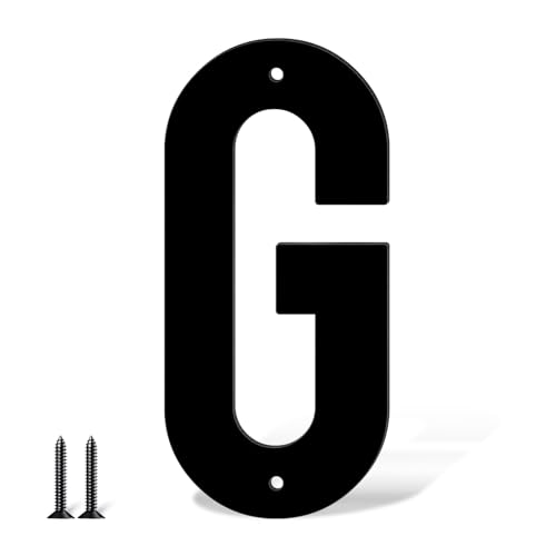 12,7 cm Edelstahl Metall Hausnummern Türnummern und Buchstaben Schwarz Moderne Hausnummern Briefkastennummern und Hausnummern für Außen Adressnummern für Haus Wohnung (G) von useNumber