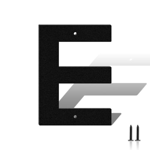 Höhe 10cm Hausnummer,wetterfest pulverbeschichtete Türnummer,Hausnummernschild aus massivem Stahl,schwarz lackierte Hausnummer für Ladenbeschilderung,Briefkasten,Garten,Hotel(E) von useNumber