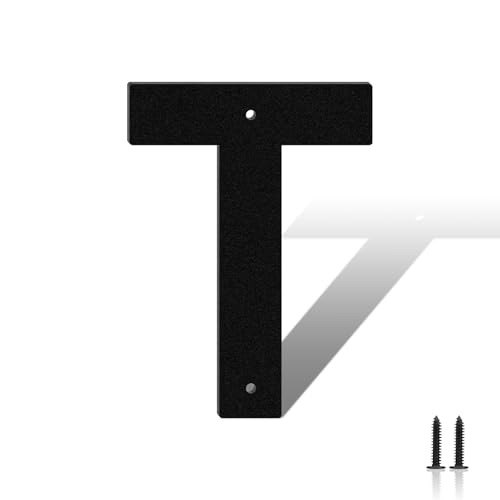 Höhe 10cm Hausnummer,wetterfest pulverbeschichtete Türnummer,Hausnummernschild aus massivem Stahl,schwarz lackierte Hausnummer für Ladenbeschilderung,Briefkasten,Garten,Hotel(T) von useNumber