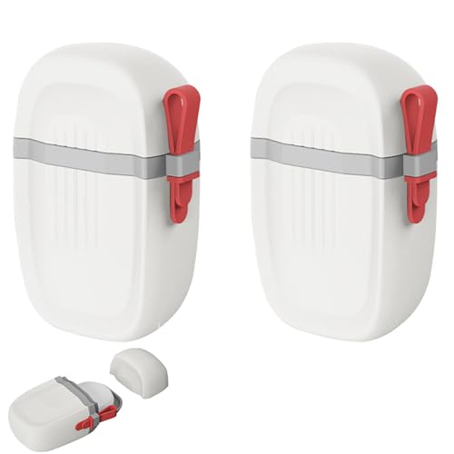 2 Stück Behälter Festes Shampoo - Seifendose Reise - Tragbar Doppelschichtiger Seifenbehälter - Seifenbehälter Mit Draining Layer | Für Badezimmer, Camping, Fitnessstudio von usefulbeauty